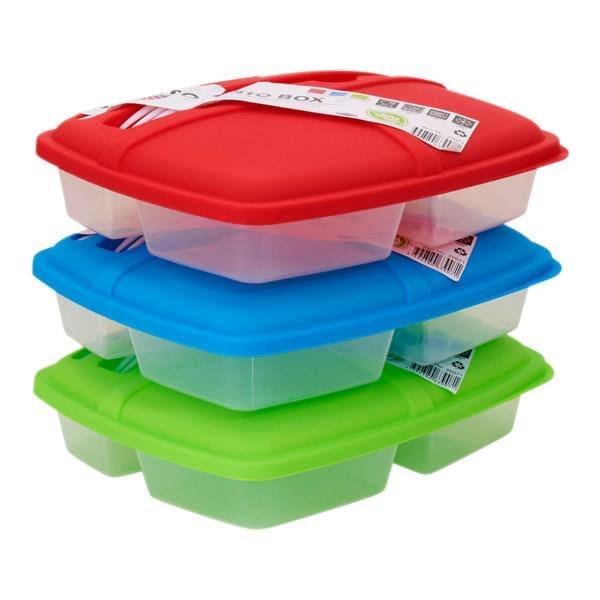 PREMIER - Bento Food Container with Dividers (3 Colors) - MAMANNOULA