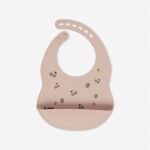 MINENE - Σαλιάρα Σιλικόνης Light Pink