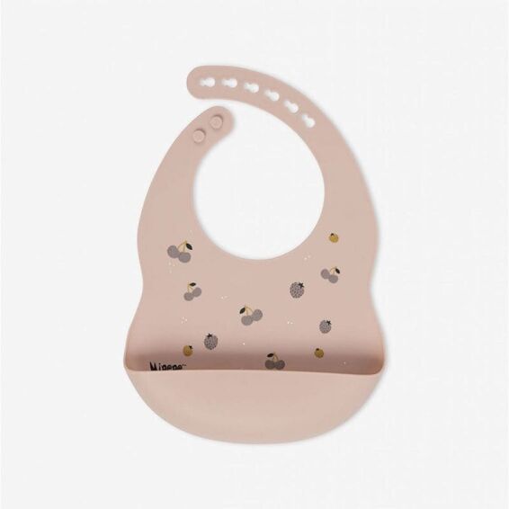 MINENE - Σαλιάρα Σιλικόνης Light Pink