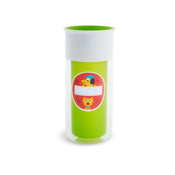 MUNCHKIN - Miracle insulated sticker cup Green 266ml