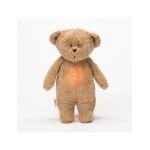 MOONIE 2.0: Επαναφορτιζόμενο βοήθημα ύπνου με ηχογράφηση & αισθητήρα κλάματος – Οργανικό βαμβάκι Cappuccino - Image 2