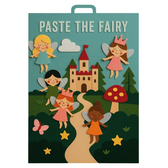 Τσόχινος Πίνακας Δημιουργικού Παιχνιδιού Νεράιδας | Paste the Fairy Felt Play Board