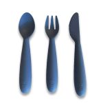 πιρούνι και μαχαίρι σιλικόνης 24+ μηνών Blue