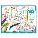 DJECO - Ζωγραφίζω με Κηρομπογιές Φιγούρες Αυτοκίνητα