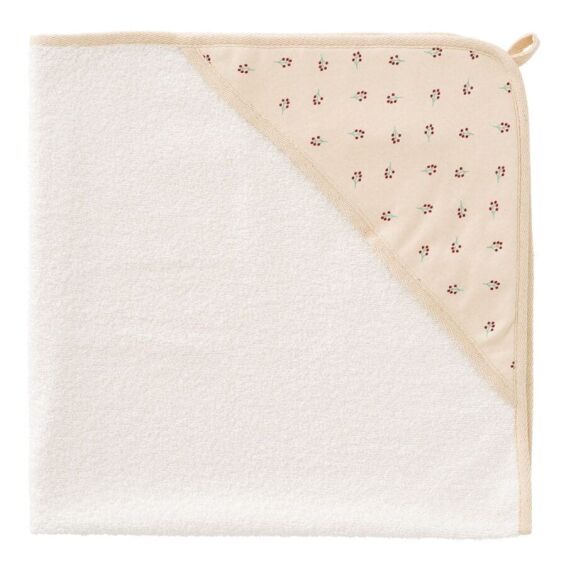 Fresk - Πετσέτα αγκαλιάς 75x75cm 100% οργανικό βαμβάκι με κουκούλα - Berries