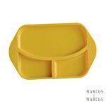 MARCUS & MARCUS - Βρεφικό Πιάτο Σιλικόνης με Χωρίσματα Κίτρινο