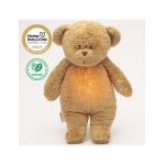 MOONIE 2.0: Επαναφορτιζόμενο βοήθημα ύπνου με ηχογράφηση & αισθητήρα κλάματος – Οργανικό βαμβάκι Cappuccino