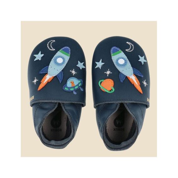 Bobux: Soft sole (3-9 μηνών) Cosmic Rocket Navy