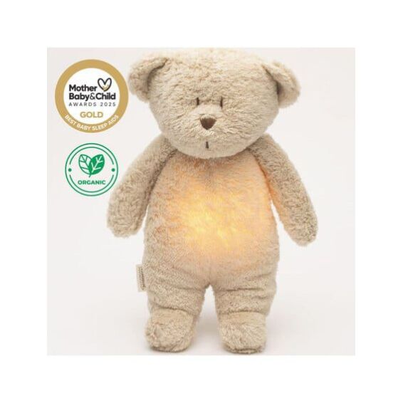 MOONIE 2.0: Επαναφορτιζόμενο βοήθημα ύπνου με ηχογράφηση & αισθητήρα κλάματος – Οργανικό βαμβάκι Sand