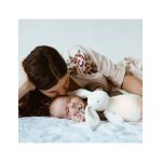 MOONIE 2.0: Επαναφορτιζόμενο βοήθημα ύπνου με ηχογράφηση & αισθητήρα κλάματος Cream Bunny - Image 4