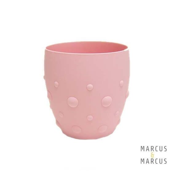 MARCUS & MARCUS - Εκπαιδευτικό Ποτήρι Σιλικόνης Ρόζ