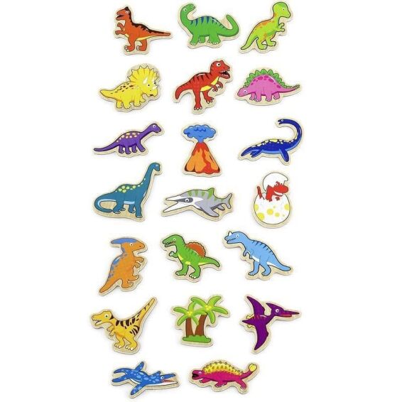 VIGA - Ξύλινα Μαγνητάκια Δεινόσαυροι