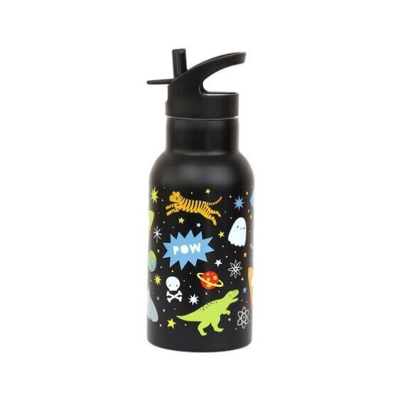 A Little Lovely Company: Μπουκάλι με διπλό τοίχωμα από ανοξείδωτο ατσάλι 350ml -Galaxy