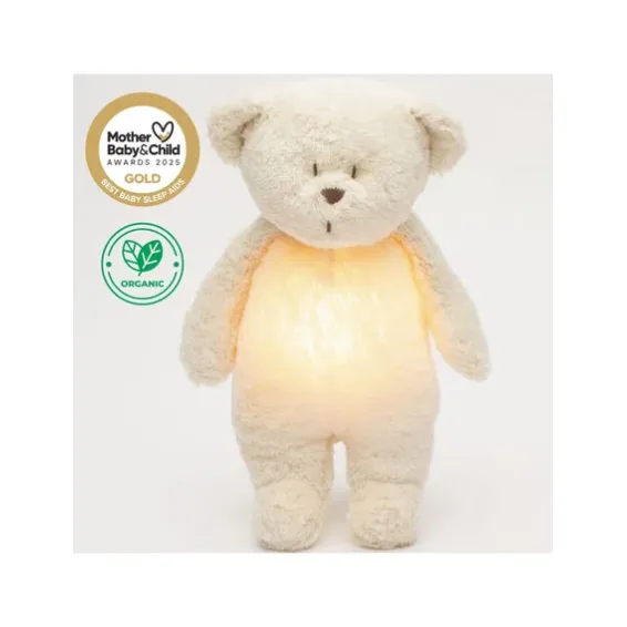 MOONIE 2.0: Επαναφορτιζόμενο βοήθημα ύπνου με ηχογράφηση & αισθητήρα κλάματος – Οργανικό βαμβάκι Polar