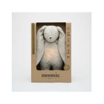 MOONIE 2.0: Επαναφορτιζόμενο βοήθημα ύπνου με ηχογράφηση & αισθητήρα κλάματος – Οργανικό βαμβάκι Gray Bunny - Image 3