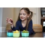 MELII - Glass Containers σε θήκες σιλικόνης (160ml set of 3) – mint,blue,lime - Image 7