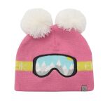 FLAPJACK KIDS - Σκουφάκι πλεκτό γυαλιά του σκι – Ροζ