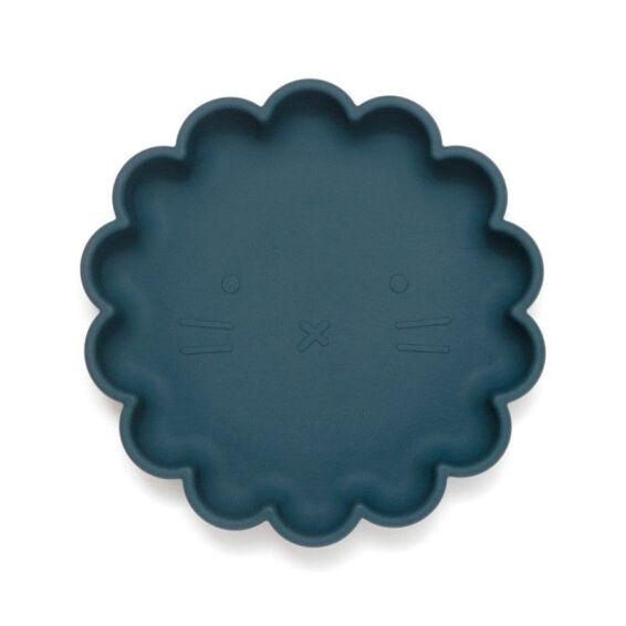 PETIT MONKEY - Πιάτο Σιλικόνης Lion Blue