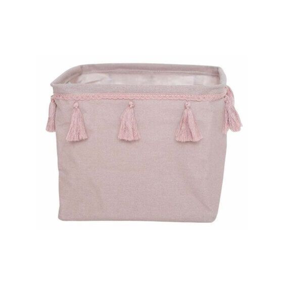 Jabadabado: Υφασμάτινο καλάθι αποθήκευσης τετράγωνο Ροζ