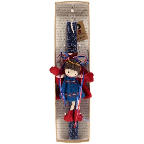 ΛΑΜΠΑΔΑ - Νεραϊδα Κήπου Νεπάλ Γαλάζιο Κερί (30εκ.)