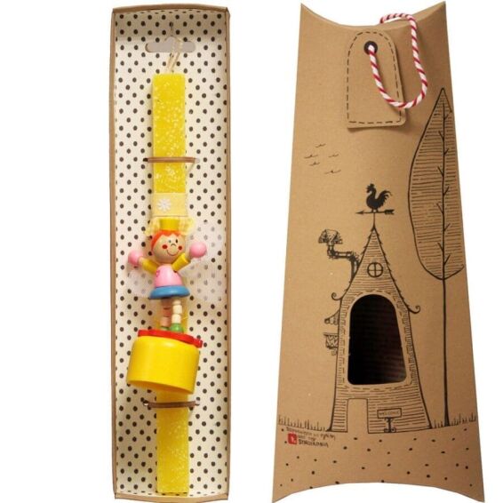 ΛΑΜΠΑΔΑ - Push Up Κούκλα - Κίτρινο (30εκ)