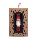 ΛΑΜΠΑΔΑ - Σπιτάκι Ξύλινο Κόκκινο (20εκ)