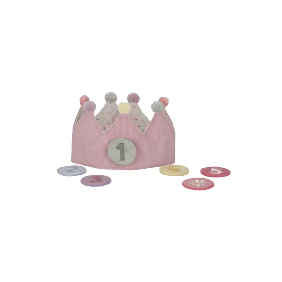 LITTLE DUTCH. Στέμμα γενεθλίων με αριθμούς Ροζ