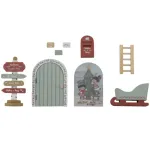 Ξύλινο σετ παιχνιδιού Σκηνικό Χριστουγέννων FSC Little Dutch - Image 4