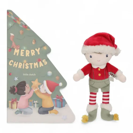LITTLE DUTCH. Χριστουγεννιάτικο σετ δώρου με βιβλίο και κουκλάκι Jim