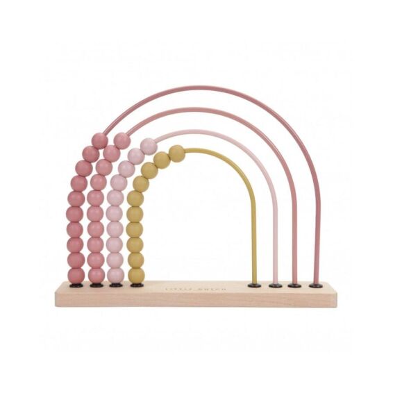 LITTLE DUTCH - Αριθμητήριο Ουράνιο Τόξο Ρόζ