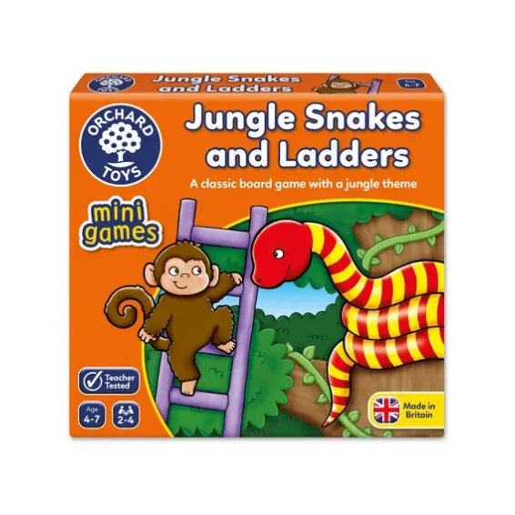 Orchard Toys Επιτραπέζιο Παιχνίδι "Φιδάκι - Ζούγκλα" Mini Game Για Παιδιά 4-7 ετών