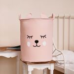 Sipo Πολυχρηστικό Καλάθι με κορδόνι Ροζ Αρκουδάκι 43 L - Image 5