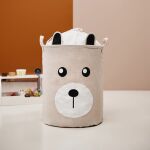 Sipo Πολυχρηστικό Καλάθι με κορδόνι Μπεζ Αρκουδάκι 43 L - Image 2