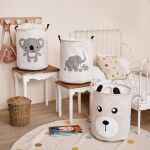 Sipo Πολυχρηστικό Καλάθι με κορδόνι Μπεζ Αρκουδάκι 43 L - Image 6