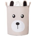 Sipo Πολυχρηστικό Καλάθι με κορδόνι Μπεζ Αρκουδάκι 43 L
