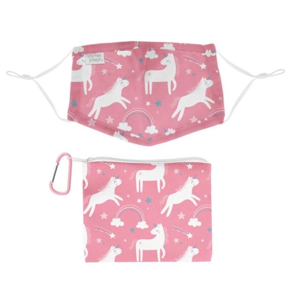 STEPHEN JOSEPH - Υφασμάτινη Μάσκα με Τσαντάκι Μεταφοράς Μονόκερος