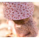 Swim Essentials- Βαμβακερό καπέλο με προστασία UPF50+ "Old Pink Leopard" - Image 2