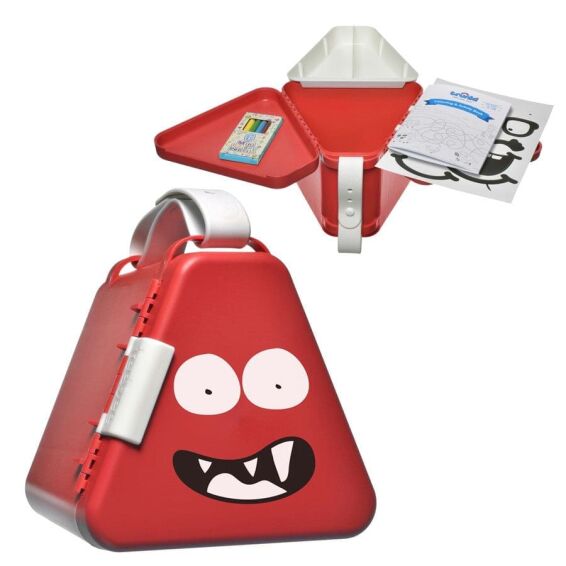 TRUNKI - Teebee κουτί παιχνιδιών με δίσκο - Κόκκινο