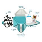 TRUNKI - Teebee κουτί παιχνιδιών με δίσκο - Μπλε - Image 9