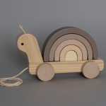 JABADABADO - Ξύλινo παιχνίδι συρόμενο σαλιγκάρι με κομμάτια στοίβαξης - Image 7