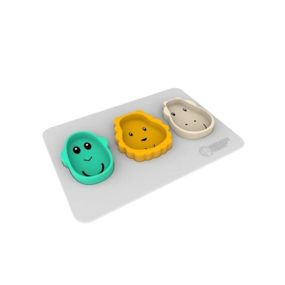 MATCHSTICK MONKEY - Σετ Φαγητού Μπολ-ζωάκια Σιλικόνης