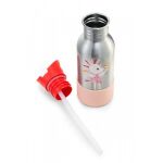 LILLIPUTIENS - Ανοξείδωτο Μπουκάλι Με Πάτο Σιλικόνης 600ml Happy Lena - Image 4