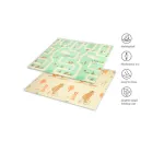 Babyono: Αναδιπλούμενο αφρώδες παζλ δαπέδου διπλής όψεως 180 x 200 εκ. - Image 3