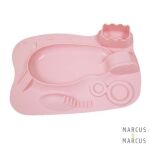 MARCUS & MARCUS - Βρεφικός Δίσκος Σιλικόνης Δραστηριοτήτων Ρόζ