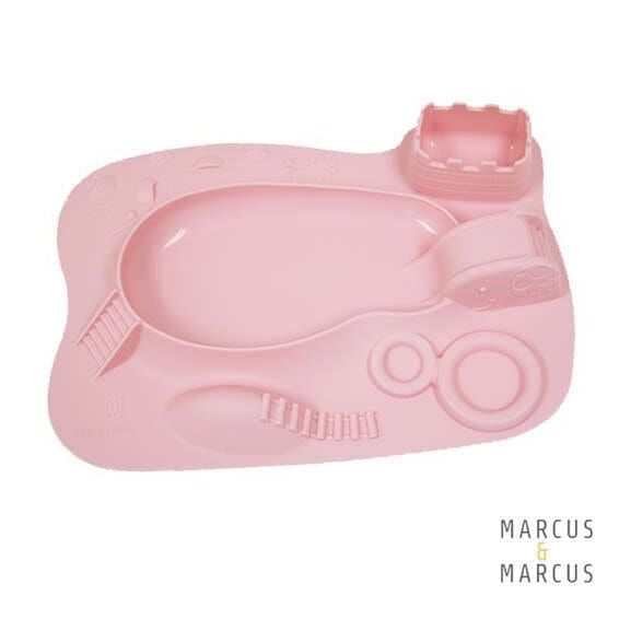 MARCUS & MARCUS - Βρεφικός Δίσκος Σιλικόνης Δραστηριοτήτων Ρόζ