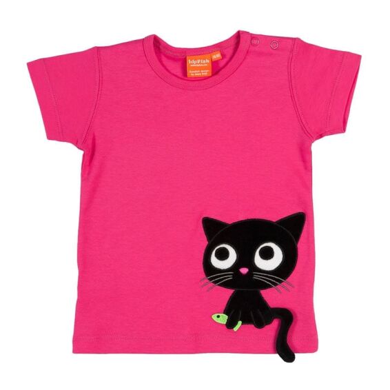 Μπλουζάκι Κοντομάνικο  Ρόζ Γατούλα