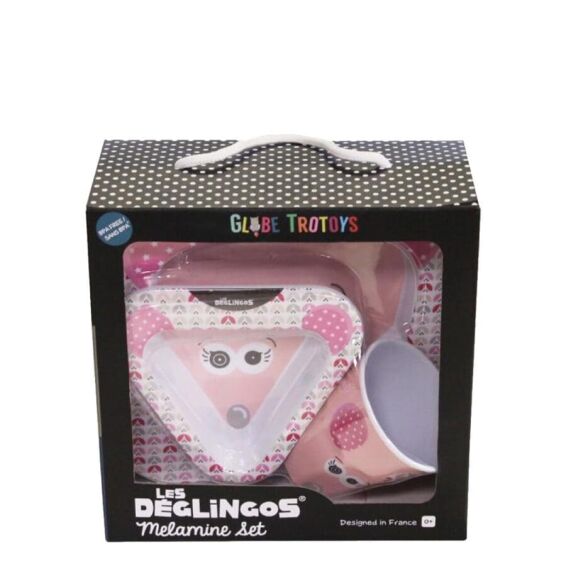 DEGLINGOS - Σετ μελαμίνης Ποντικινα Coquelicos