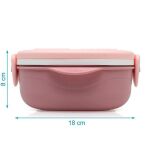 KIOKIDS - Δοχείο Φαγητού με Ανοξείδωτο ταψάκι Ροζ 450ml - Image 4