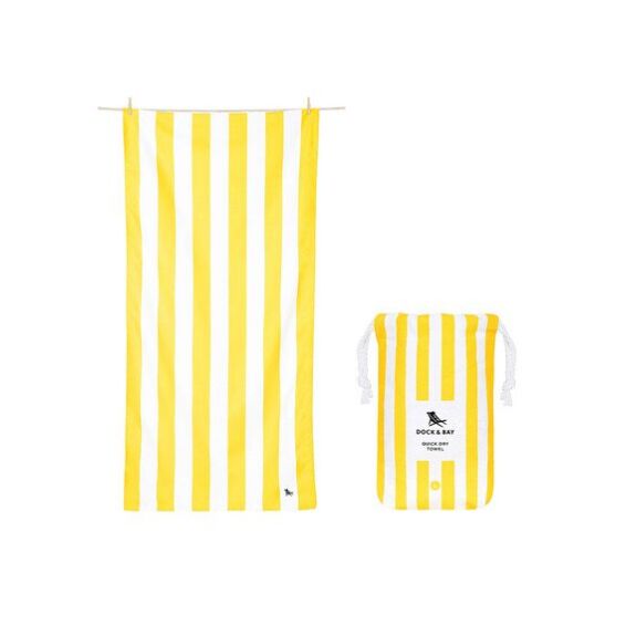 Dock & Bay: Πετσέτα θαλάσσης Quickdry Cabana - Boracay Yellow 160x90 εκ.