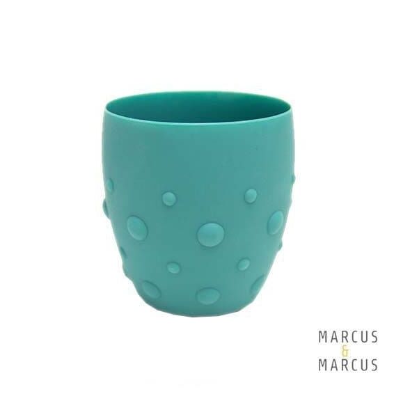MARCUS & MARCUS - Εκπαιδευτικό Ποτήρι Σιλικόνης Τυρκουάζ